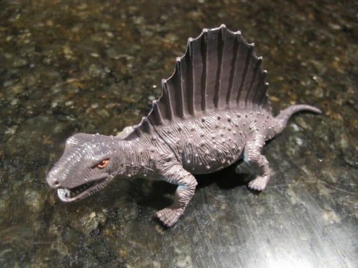 A dinosaur figurine