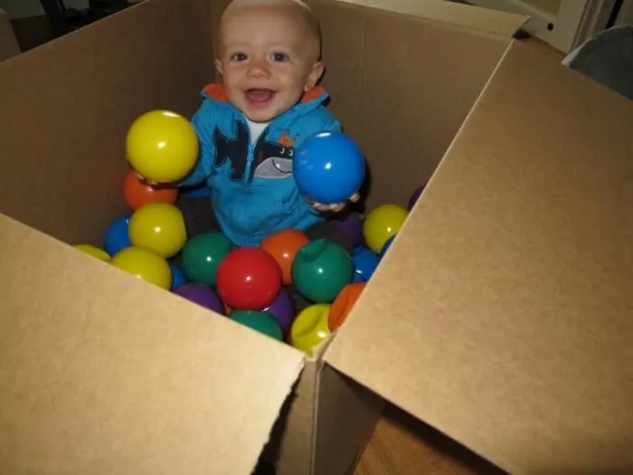 sensory activity for infants with balls