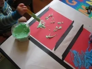 Homemade Puffy Paint Preschool Art Activity