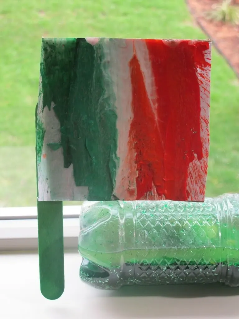 Melted Crayon Art - Make an Irish Flag