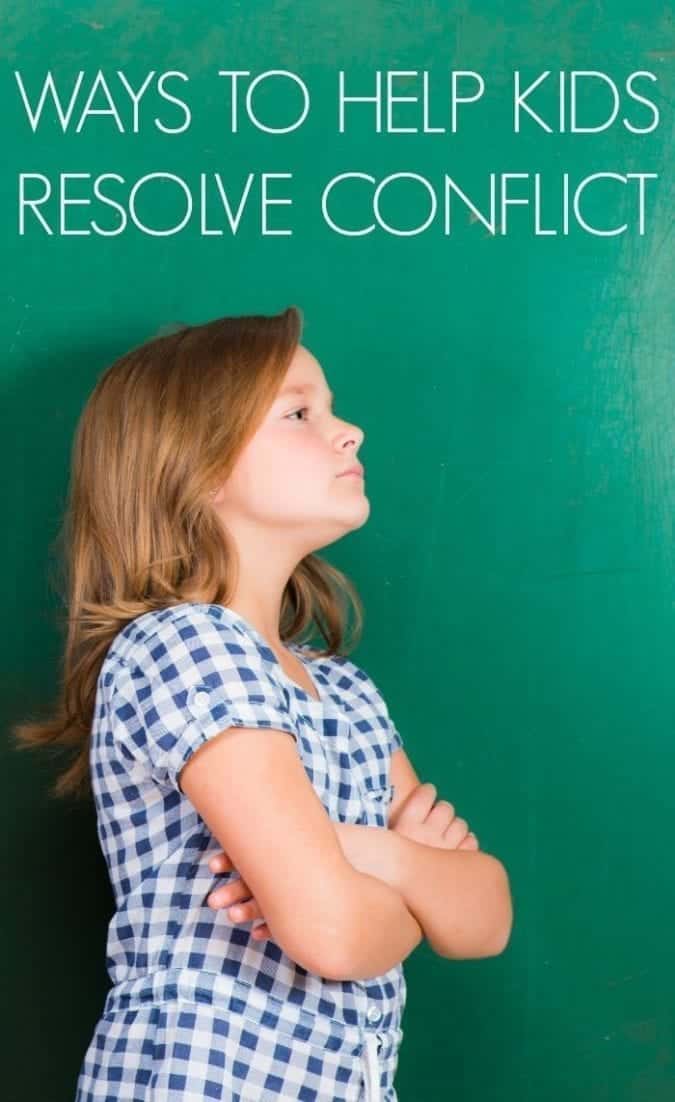 How to help kids resolve conflict