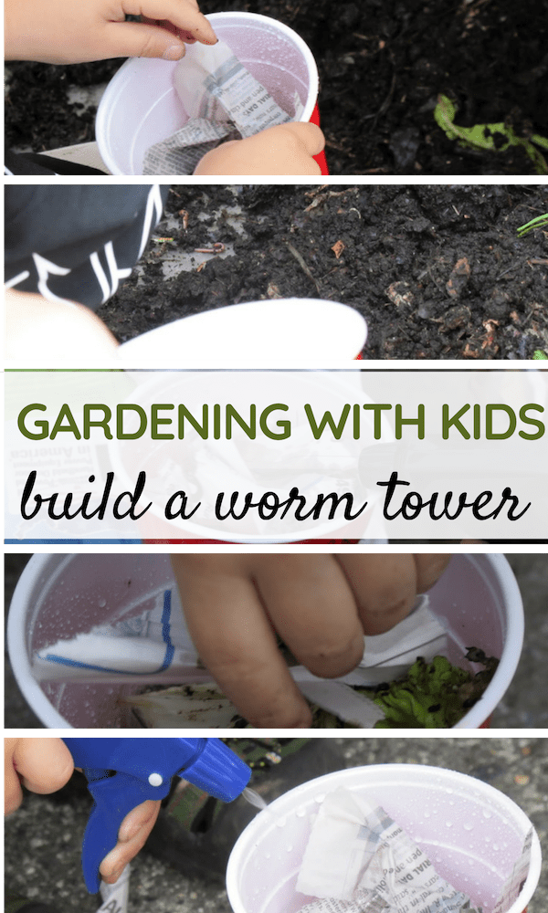 Learn a Fun Gardening Activity with Kids - How to Build a Worm Tower