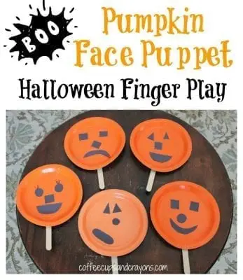 pumpkin face finger play and puppet