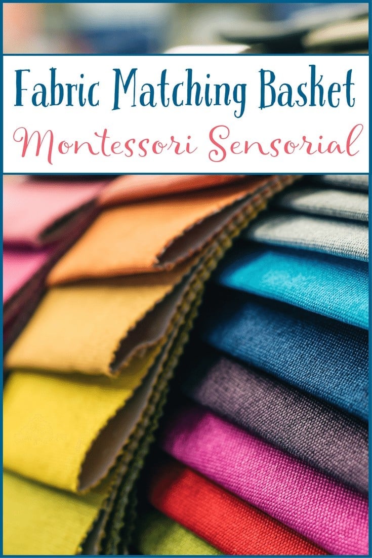 Presenting a Montessori Sensorial lesson with a fabric matching basket