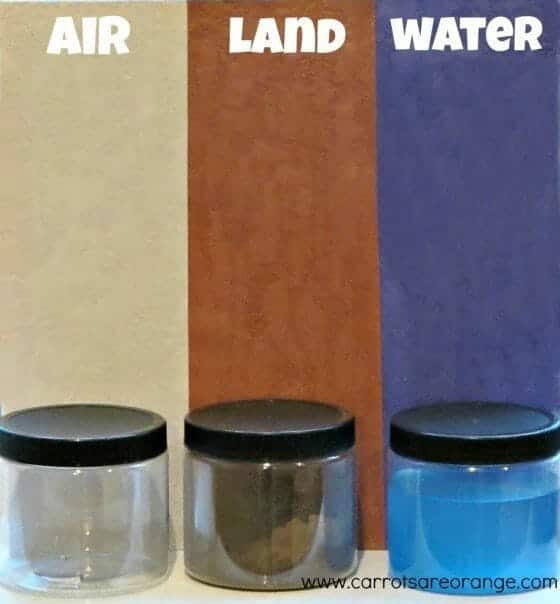 land air water