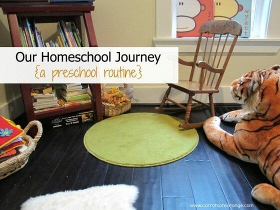 preschool homeschool routine