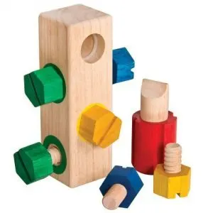 Infant Toddler Montessori Gift Guide Screw Block Manipulative
