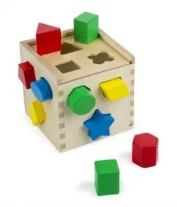 Infant Toddler Montessori Gift Guide Shape Sorting Cube