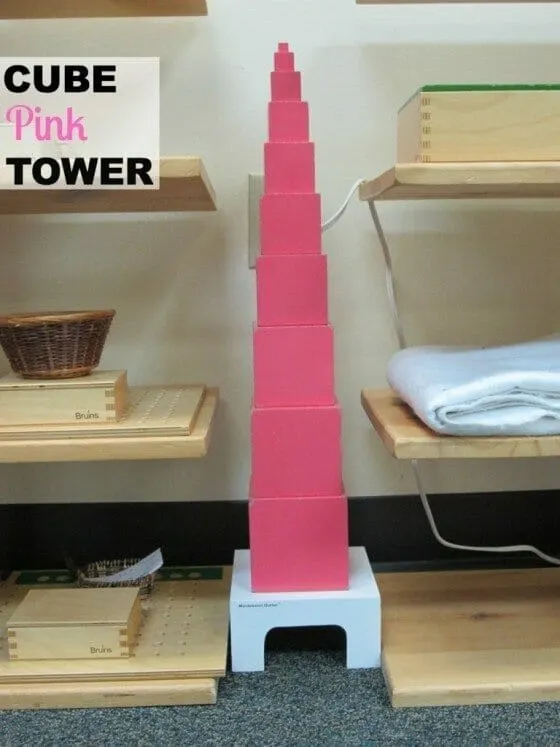 Montessori Pink Tower Stand