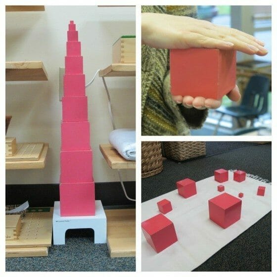 Montessori Pink Tower Lesson