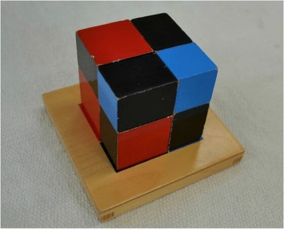Binomial Cube Lesson - Montessori Sensorial