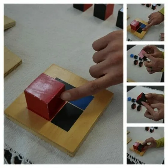 Binomial Cube Lesson - Montessori Sensorial