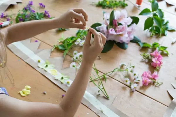 How to Make a Flower Crown for Summer Solstice