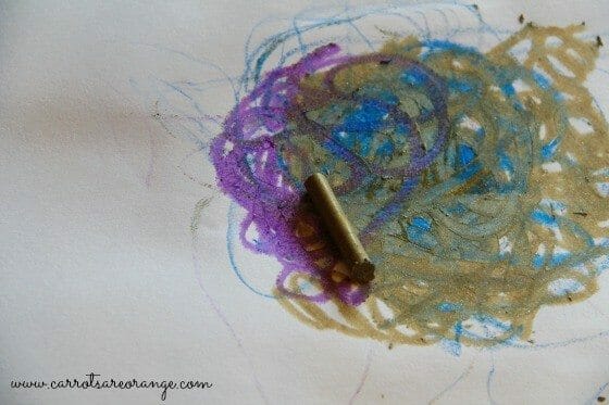 Melted Crayon Art Activity for Toddlers