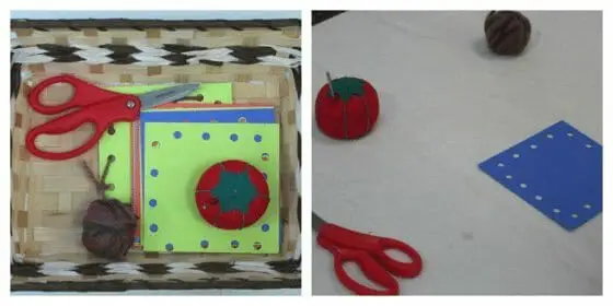 Card Sewing - Montessori Practical Life