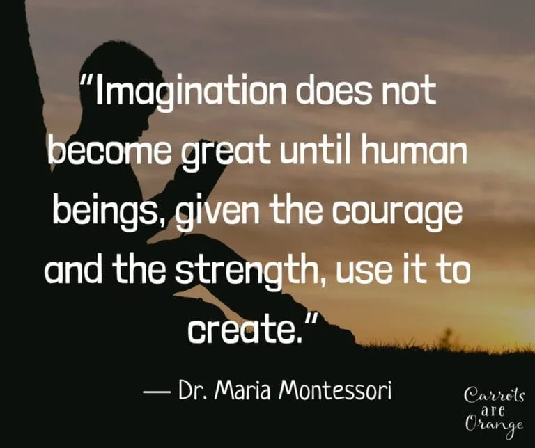 Imagination quote Montessori
