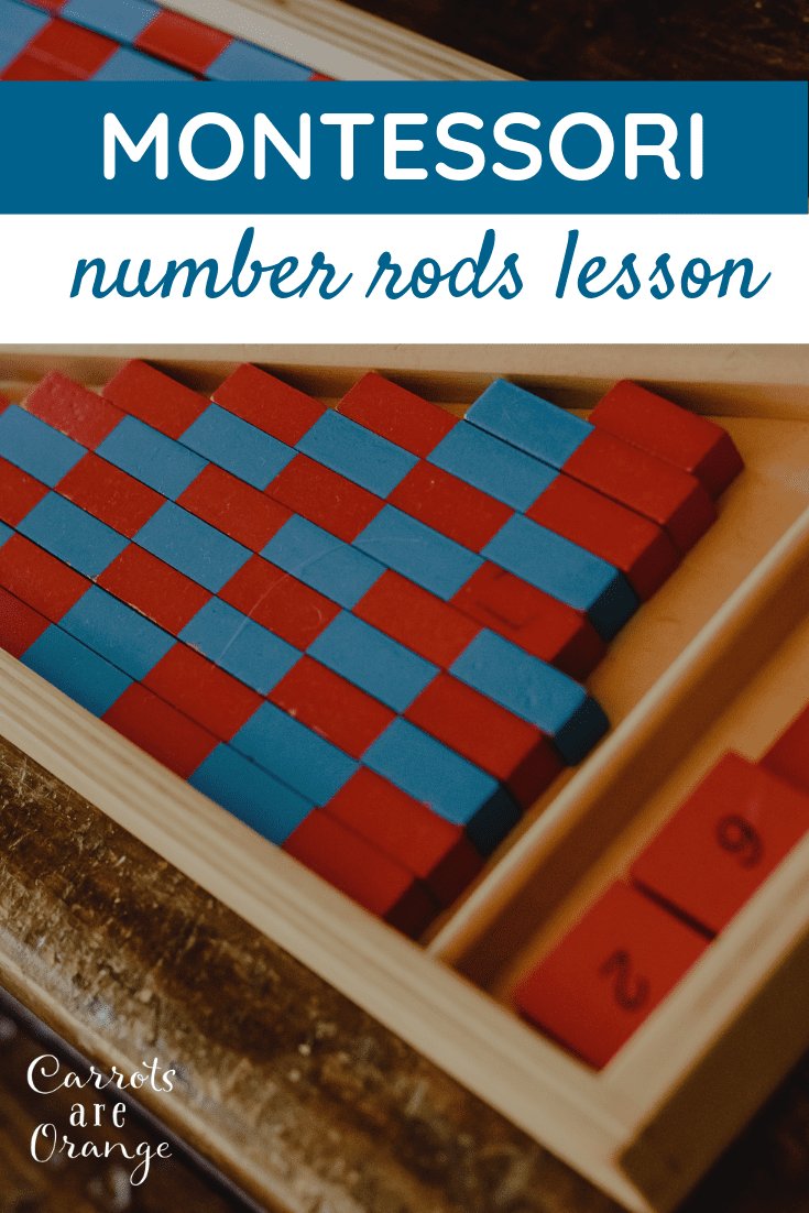 montessori number rods lesson