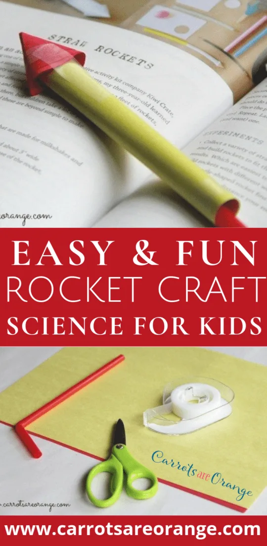 Easy Rocket Craft for Preschoolers