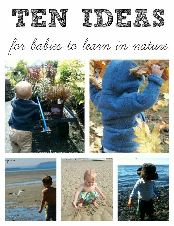 Babies in Nature Collage