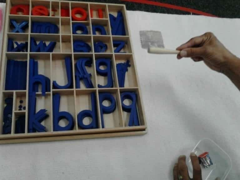 Movable Alphabet with Objects Lesson
