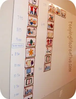 example of a daily routine chart for kids