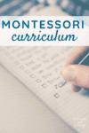 Montessori Curriculum