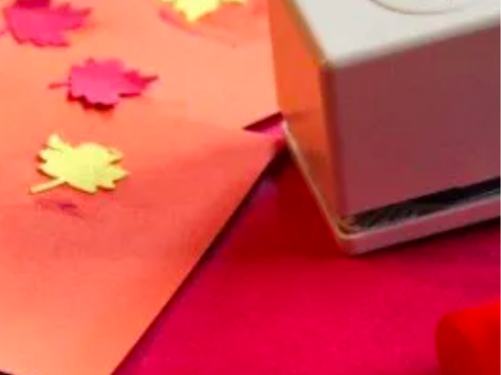 Fall Leaf Paper Hole Punch Practical Life