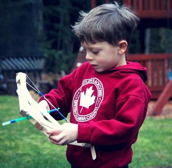 How to Make a Wooden Bow and Arrow with Kids