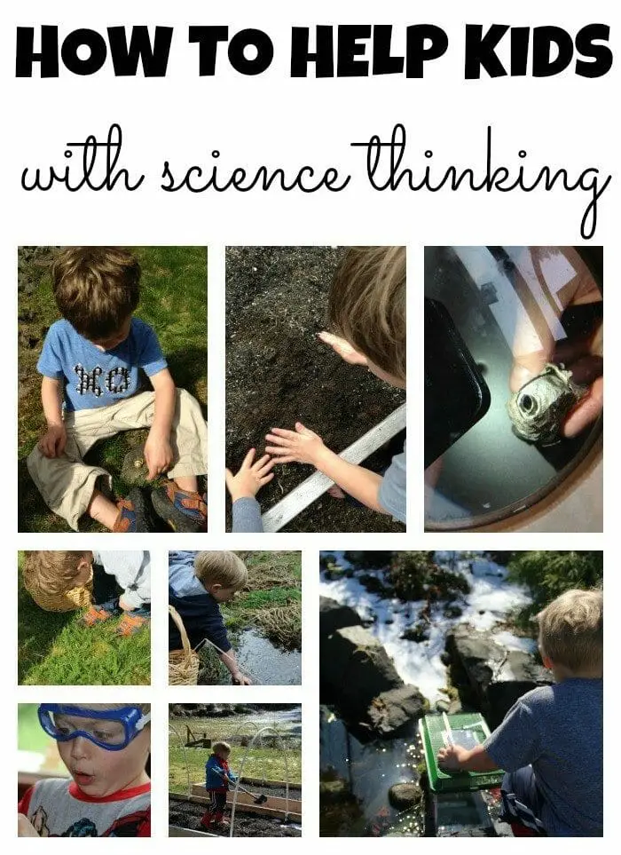 science thinking collage
