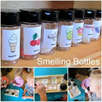Smelling Bottles with Essential Oils
