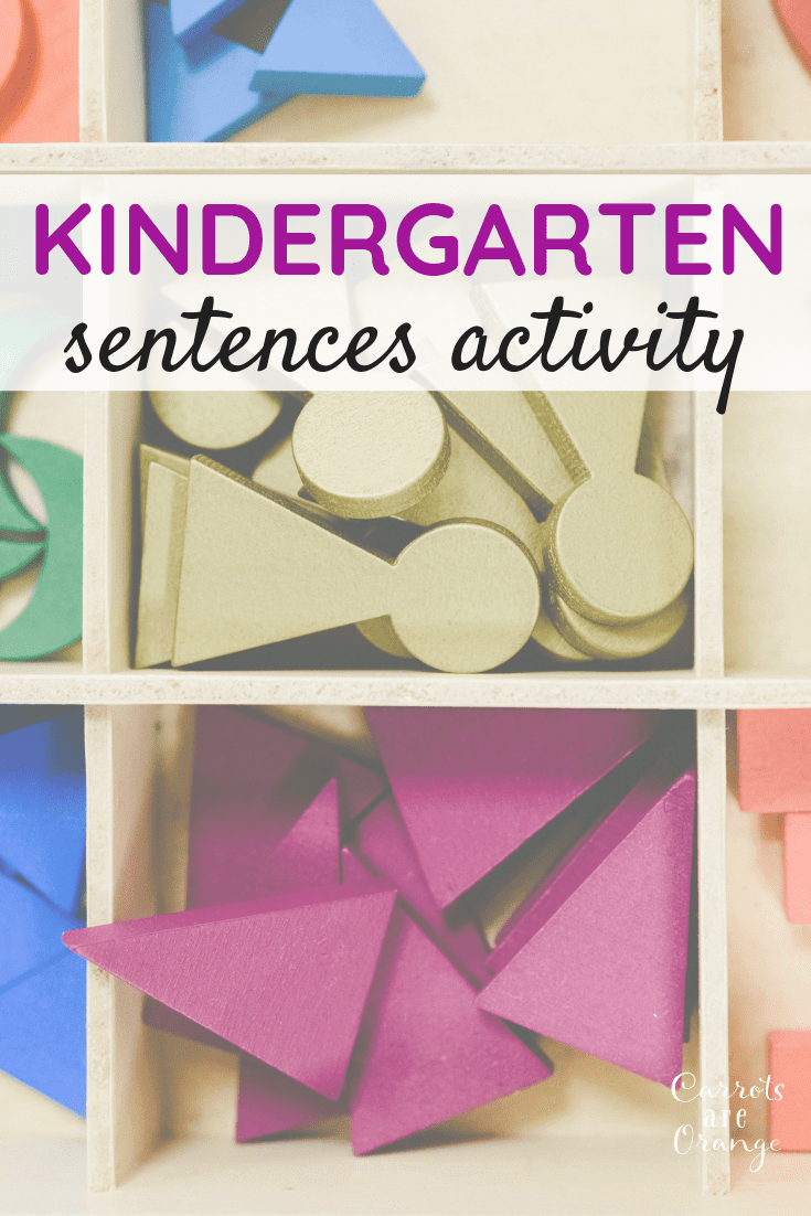 Montessori Language Kindergarten Sentences Activity