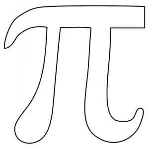 pi coloring page