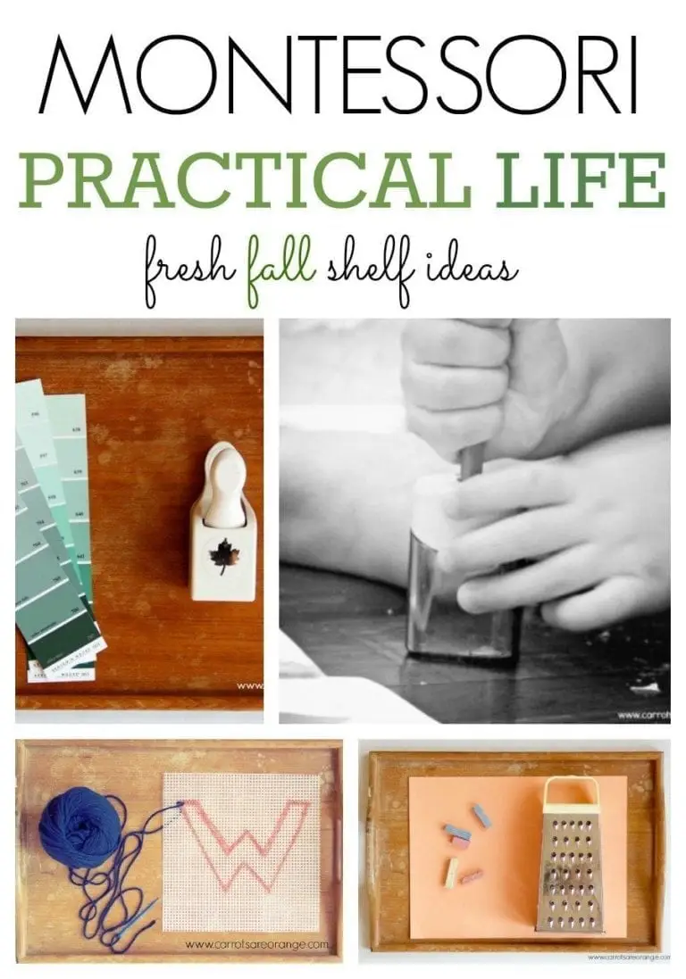 Fall Practical Life Shelves