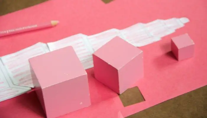 Scissor Cutting Practice Paper Pink Tower