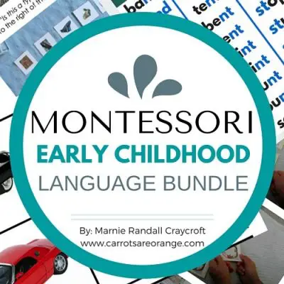montessori language materials