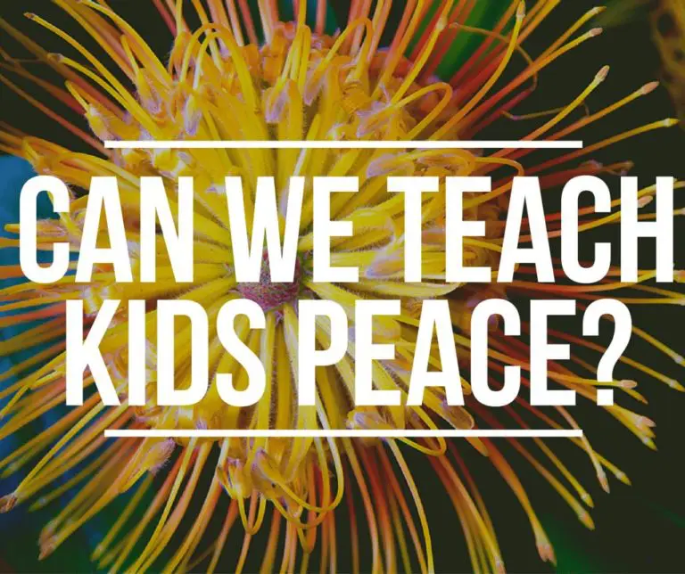 can we teach kids peace?