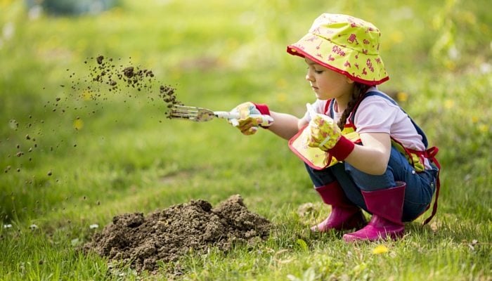 how to create a garden with kids feature