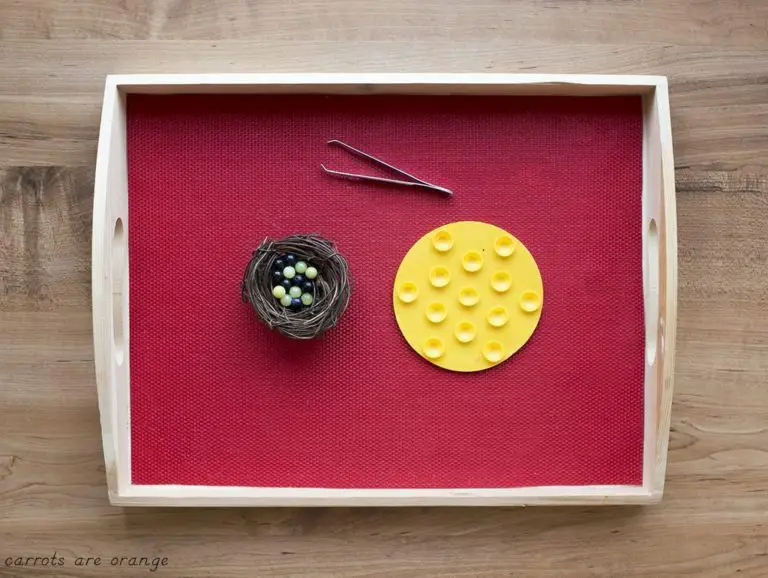 Montessori Shelf Ideas Eggs in the Nest