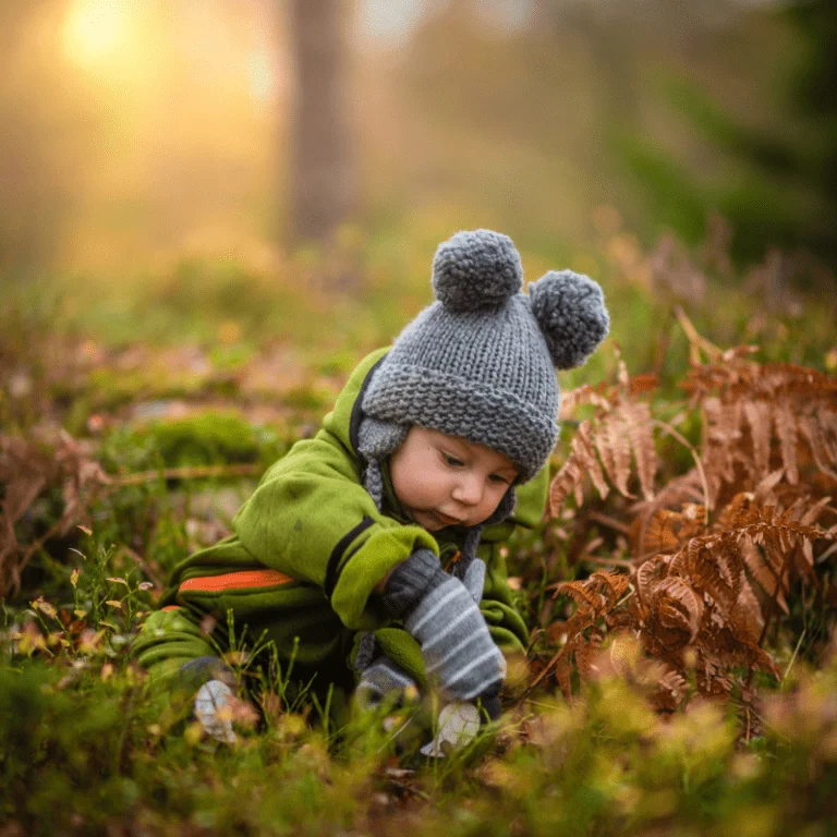 A young boy in the outdoors