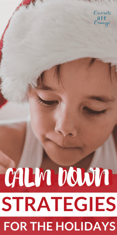 Child at Christmas Wearing a Santa Hat