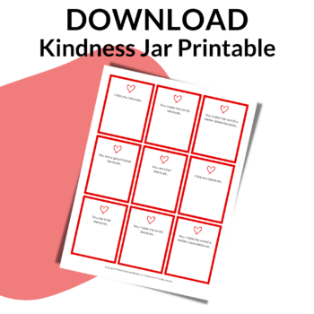 Montessori Kindness Jar Printable