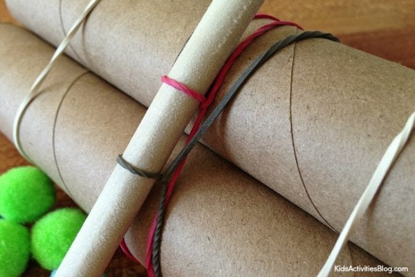 How to build a catapult with paper towel tubes