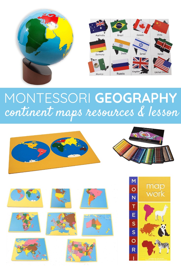 Learn Montessori Geography - Continents Map
