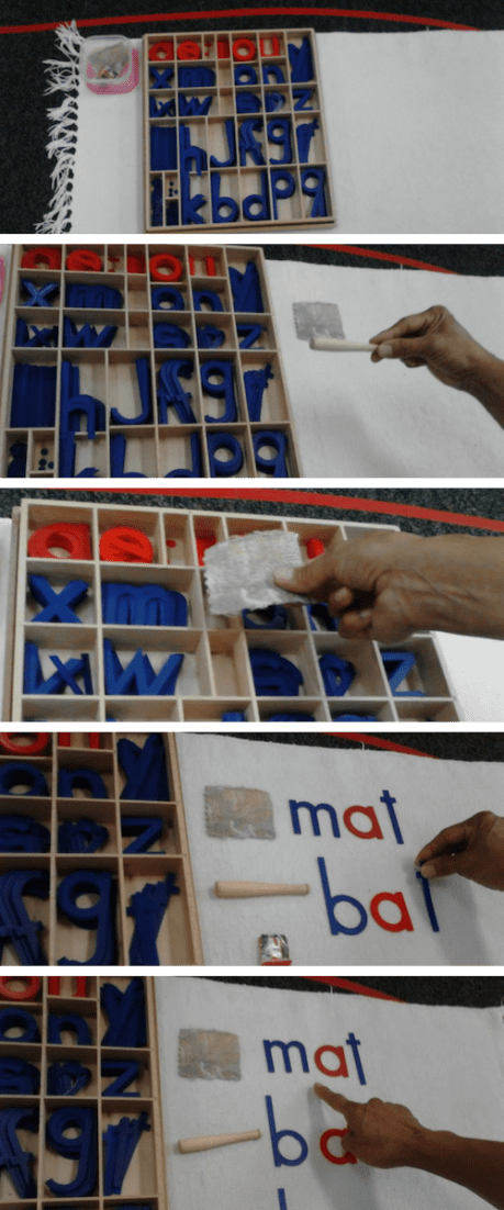 Matching Short Vowel Words with Objects Using the Moveable Alphabet