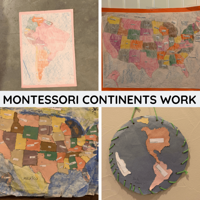 Montessori Continent Maps Work
