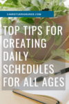 top tips for creating a daily schedule for your family