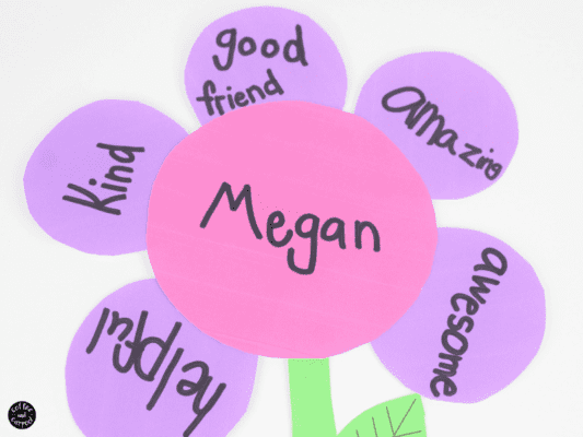 Kindness Crafts for Preschoolers - Kindness Flowers