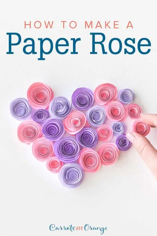 how to make a paper rose 