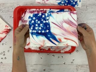 Marble Art American Flag