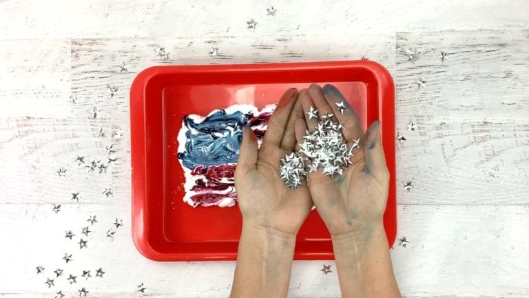 Easy Marbled Paper - Art Activity for Kids
